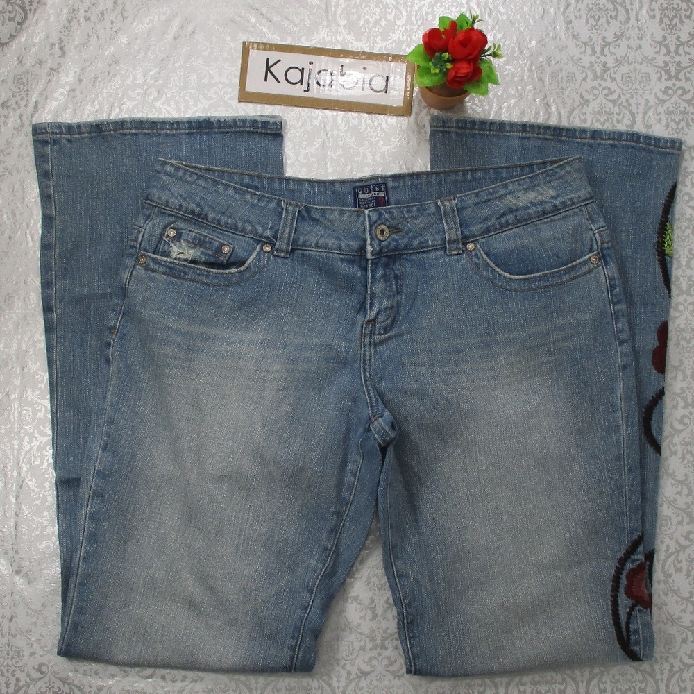 Guess Embroidered Jeans Size 31 #21